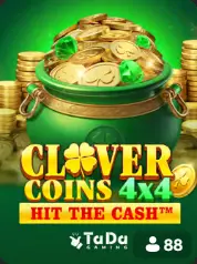 Clover Coins 4x4 Hit The Cash BC Game Bahamas game cover